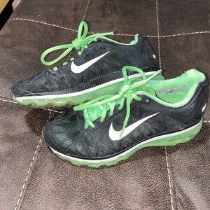 Nike Air Max + 2011 Black / Neo Lime Running Shoes 429890 013